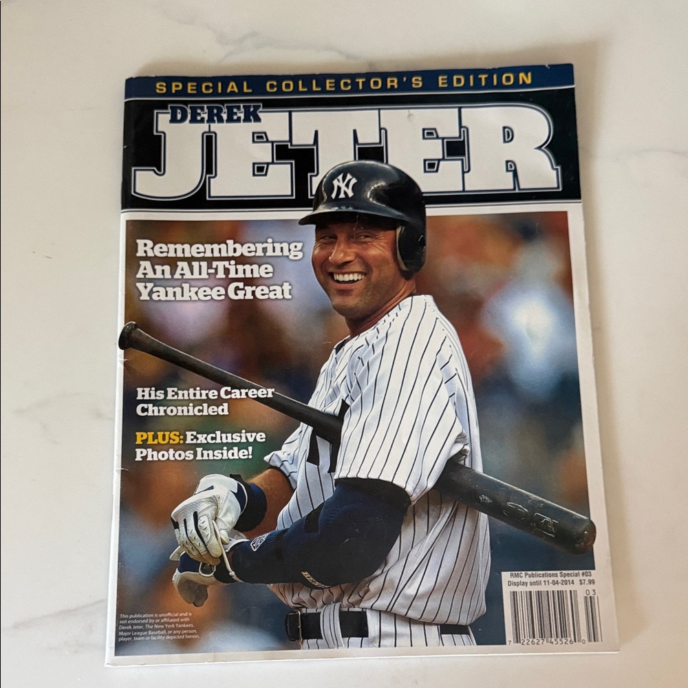 Derek Jeter Special Collector's Edition Magazine - White Pinstripe
